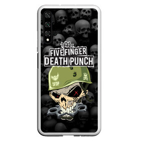 Чехол для Honor 20 с принтом Five Finger Death Punch 5FDP (Z) в Белгороде, Силикон | Область печати: задняя сторона чехла, без боковых панелей | Тематика изображения на принте: 5fdp | 5фдп | ffdp | five finger death punch | ivan moody | living the dream | zoltan bathory | альтернатива | грув метал | золтан батори | музыка | ню метал | рок | хард рок