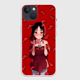 Чехол для iPhone 13 с принтом Госпожа Кагуя в Белгороде,  |  | anime girl | baby | kaguya | kaguya sama | kaguya sama: love is war | kawaii | love | rose | госпожа кагуя в любви как на войне | девочка | девушка | кавайный | кагуя | кагуя шиномия | лепестки роз | любовь | милые | персонажи аниме | розы 