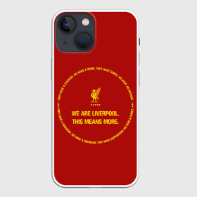 Чехол для iPhone 13 mini с принтом LIVERPOOL в Белгороде,  |  | anfield | british | champion | england | football | home | liverpool | logo | sport | team | англия | ливерпуль | футбол | энфилд