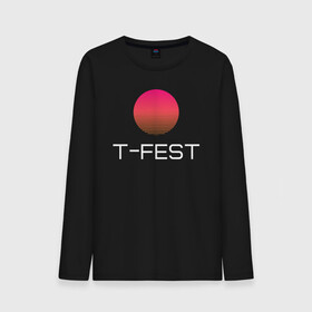 Мужской лонгслив хлопок с принтом T-Fest в Белгороде, 100% хлопок |  | 0372 | t fest | рэпер | т фест | ти фест | тифест | тфест