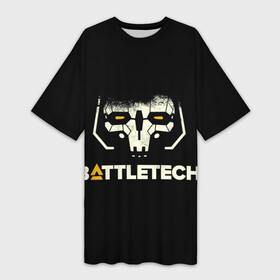 Платье-футболка 3D с принтом BATTLETECH в Белгороде,  |  | battle tech | battletech | game | games | батл тех | батлтеч | игра | игры | мех | мехи | роботы