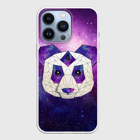 Чехол для iPhone 13 Pro с принтом КОСМО ПАНДА в Белгороде,  |  | animal | bear | cosmo | geometry | night | panda | sky | stars | universe | геометрия | голова | животные | звезды | космос | медведь | мило | неон | ночь | панда