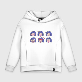 Детское худи Oversize хлопок с принтом Anime Girl Expression Faces в Белгороде, френч-терри — 70% хлопок, 30% полиэстер. Мягкий теплый начес внутри —100% хлопок | боковые карманы, эластичные манжеты и нижняя кромка, капюшон на магнитной кнопке | anger | chibi | japan | japanese | manga | pleasure | waifu | актёрская игра | анимешник | анимешница | гнев | злость | лица | любовь | манга | настроение | рисунок в стиле аниме | типичная девушка | удовольствие