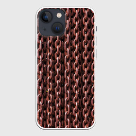 Чехол для iPhone 13 mini с принтом Цепи в Белгороде,  |  | абстрактно | абстрактные | абстрактный | абстракция | металл | металлические | металлическое | сталь | стальные | цепи | цепь
