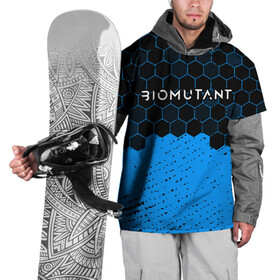 Накидка на куртку 3D с принтом Biomutant - Hexagon в Белгороде, 100% полиэстер |  | Тематика изображения на принте: bio | biomutant | game | games | mutant | био | биомутант | игра | игры | мутант | соты