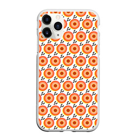 Чехол для iPhone 11 Pro матовый с принтом Поп арт мишень диски дождь в Белгороде, Силикон |  | disco | pop art | абстракция | геометрия | диск | диско | кнопки | мишень | оранжевые круги | охота | поп арт | тир | точки мемфиса