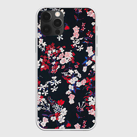Чехол для iPhone 12 Pro Max с принтом Цветы в Белгороде, Силикон |  | арт | ночь | рисунок | тёмный фон | цветок | цветы | чёрное | яркие цветы | яркий цветок