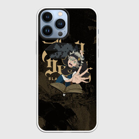 Чехол для iPhone 13 Pro Max с принтом Аста и книга магии в Белгороде,  |  | asta | black bulls | black clover | quartet knights | yuno | акума | аниме | аста | блэк кловер | буракку куро:ба | демон | королевство клевера | король магов | лихт | магна | манга | пятилистник | черный бык | чёрный клев