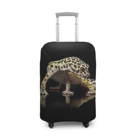 Чехол для чемодана 3D с принтом ЭУБЛЕФАР  EUBLEPHARIS в Белгороде, 86% полиэфир, 14% спандекс | двустороннее нанесение принта, прорези для ручек и колес | tegunvteg | геккон | гекон | зублефар | леопардовый геккон | эу | эублефар | ящерица