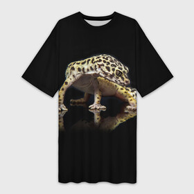 Платье-футболка 3D с принтом ЭУБЛЕФАР  EUBLEPHARIS в Белгороде,  |  | tegunvteg | геккон | гекон | зублефар | леопардовый геккон | эу | эублефар | ящерица