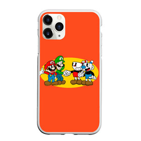 Чехол для iPhone 11 Pro матовый с принтом CupHead x Mario в Белгороде, Силикон |  | Тематика изображения на принте: arkade | cup head | cuphead | game | games | mario | аркада | игра | игры | кап хэд | капхед | купа хэд | марио | сгз руфв | сгзруфв | чашкоголовый