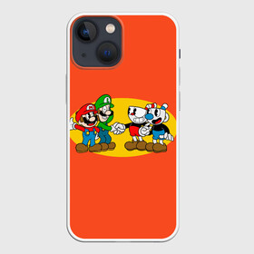 Чехол для iPhone 13 mini с принтом CupHead x Mario в Белгороде,  |  | arkade | cup head | cuphead | game | games | mario | аркада | игра | игры | кап хэд | капхед | купа хэд | марио | сгз руфв | сгзруфв | чашкоголовый