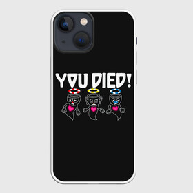 Чехол для iPhone 13 mini с принтом You Died в Белгороде,  |  | arkade | cup head | cuphead | game | games | аркада | игра | игры | кап хэд | капхед | купа хэд | сгз руфв | сгзруфв | чашкоголовый