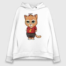 Женское худи Oversize хлопок с принтом Street cat в Белгороде, френч-терри — 70% хлопок, 30% полиэстер. Мягкий теплый начес внутри —100% хлопок | боковые карманы, эластичные манжеты и нижняя кромка, капюшон на магнитной кнопке | animal | cat | cute | kitty | meow | друг | животные | киска | китти | кот | котенок | котик | котэ | кошечка | кошка | лев | леопард | милый | мур | мяу | пантера | питомец | рысь | тигр