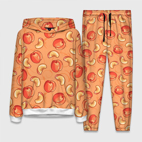 Женский костюм 3D (с толстовкой) с принтом Яблоки в Белгороде,  |  | apple | art | background | drawing | food | fruit | texture | арт | еда | рисунок | текстура | фон | фрукты | яблоки
