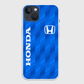 Чехол для iPhone 13 с принтом HONDA BLUE  | ХОНДА СИНИЙ в Белгороде,  |  | accord | car | civic | honda | sport | sportcar | авто | автомобиль | аккорд | линии | спорт | спорткар | тачка | хонда | цивик