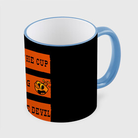 Кружка с принтом CUP MUG DEVIL в Белгороде, керамика | ёмкость 330 мл | arkade | cup head | cuphead | game | games | аркада | игра | игры | кап хэд | капхед | купа хэд | сгз руфв | сгзруфв | чашкоголовый