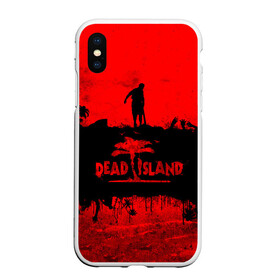 Чехол для iPhone XS Max матовый с принтом Island of blood в Белгороде, Силикон | Область печати: задняя сторона чехла, без боковых панелей | dead island | game | games | zombi | zomby | апокалепсис | апокалипсис | вуфв шыдфтв | дэд исланд | зомби | игра | игры | мертвый остров