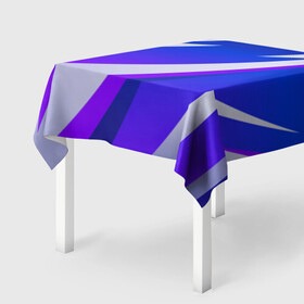 Скатерть 3D с принтом SPORT STYLE BLUE в Белгороде, 100% полиэстер (ткань не мнется и не растягивается) | Размер: 150*150 см | 3d | 3д | sport | абстракция | линии | паттерн | соты | спортивный стиль | текстуры