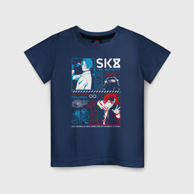 Детская футболка хлопок с принтом SK8 the Infinity Рэки и Ланга в Белгороде, 100% хлопок | круглый вырез горловины, полуприлегающий силуэт, длина до линии бедер | anime | hasegawa | kyan | langa | reki | sk8 | sk8 the infinity | snow | аниме | граффити | кян | ланга | манга | на скейте в бесконечность | рэки | скейт | скейт бесконечность | скейтборд | скейтбординг | скейтер | сноу | спорт