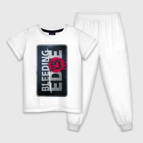 Детская пижама хлопок с принтом Bleeding Edge Logo в Белгороде, 100% хлопок |  брюки и футболка прямого кроя, без карманов, на брюках мягкая резинка на поясе и по низу штанин
 | games | microsoft | ninja theory | xbox