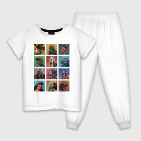 Детская пижама хлопок с принтом Вся команда в Белгороде, 100% хлопок |  брюки и футболка прямого кроя, без карманов, на брюках мягкая резинка на поясе и по низу штанин
 | games | microsoft | ninja theory | xbox
