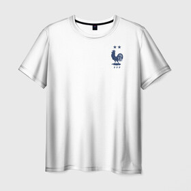 Мужская футболка 3D с принтом форма сборной Франции гостевая в Белгороде, 100% полиэфир | прямой крой, круглый вырез горловины, длина до линии бедер | 2021 | championship | cup | dzyuba | russia | world | европы | мира | мундиаль | форма | франция | футбол | чемпионат