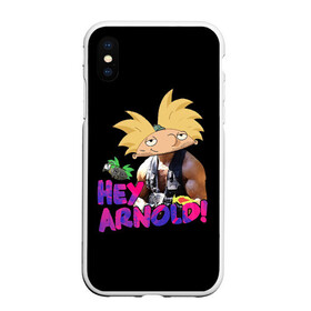 Чехол для iPhone XS Max матовый с принтом Hey Arnold (Predator) в Белгороде, Силикон | Область печати: задняя сторона чехла, без боковых панелей | arnie | arnold | burt | gerald | hey | johanssen | martin | nickelodeon | predator | арни | арнольд | берт | джеральд | джохансен | мартин | мульт | мультфильм | никелодеон | хищник | шварценеггер | эй