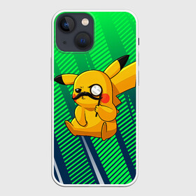 Чехол для iPhone 13 mini с принтом Детектив Пикачу в Белгороде,  |  | anime | picachu | pikachu | аниме | милый | пика | пикачу | покебол | покемон