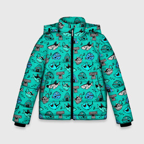 Зимняя куртка для мальчиков 3D с принтом Морские рыбки в Белгороде, ткань верха — 100% полиэстер; подклад — 100% полиэстер, утеплитель — 100% полиэстер | длина ниже бедра, удлиненная спинка, воротник стойка и отстегивающийся капюшон. Есть боковые карманы с листочкой на кнопках, утяжки по низу изделия и внутренний карман на молнии. 

Предусмотрены светоотражающий принт на спинке, радужный светоотражающий элемент на пуллере молнии и на резинке для утяжки | акула | кит | море | рыба | рыба молот | рыбки