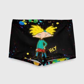 Детские купальные плавки 3D с принтом Эй Арнольд! Hey Arnold в Белгороде, Полиэстер 85%, Спандекс 15% | Слитный крой, подклад по переду изделия, узкие бретели | Тематика изображения на принте: arnold shortman | helga pataki | hey | hey arnold | nickelodeon | арнольд | арнольд шортмэн | гарольд | детям | джеральд | мальчик | мультфильм | никелодеон | парень | репоголовый | ронда | сидни | старые мультики | стинки