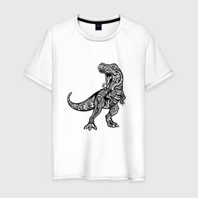Мужская футболка хлопок с принтом Тираннозавр узор Мандала в Белгороде, 100% хлопок | прямой крой, круглый вырез горловины, длина до линии бедер, слегка спущенное плечо. | art | ethnic | grunge | mandala | pattern | pop culture | rex | science | t rex | tribal | tyrannosaurus rex | vintage | арт | вензеля | винтаж | гранж | динозавр | наука | паттерн | популярная культура | теропод | ти рекс | тиранозавр | тирекс | хищник |