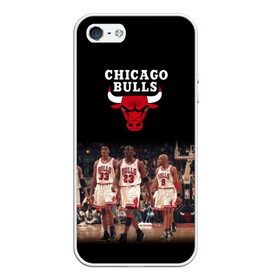 Чехол для iPhone 5/5S матовый с принтом CHICAGO BULLS [3] в Белгороде, Силикон | Область печати: задняя сторона чехла, без боковых панелей | basketball | bulls | chicago | chicago bulls | jordan | nba | баскетбол | джордан | нба | чикаго буллз