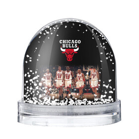 Игрушка Снежный шар с принтом CHICAGO BULLS [3] в Белгороде, Пластик | Изображение внутри шара печатается на глянцевой фотобумаге с двух сторон | basketball | bulls | chicago | chicago bulls | jordan | nba | баскетбол | джордан | нба | чикаго буллз