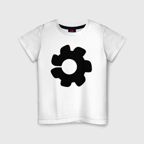 Детская футболка хлопок с принтом Housemarque в Белгороде, 100% хлопок | круглый вырез горловины, полуприлегающий силуэт, длина до линии бедер | games | housemarque | logo | playstation | ps5 | returnal