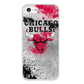 Чехол для iPhone 5/5S матовый с принтом CHICAGO BULLS [8] в Белгороде, Силикон | Область печати: задняя сторона чехла, без боковых панелей | basketball | bulls | chicago | chicago bulls | jordan | nba | баскетбол | джордан | нба | чикаго буллз