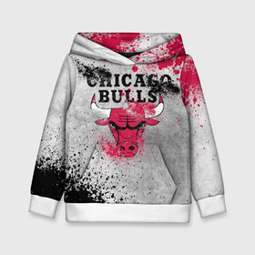 Детская толстовка 3D с принтом CHICAGO BULLS [8] в Белгороде, 100% полиэстер | двухслойный капюшон со шнурком для регулировки, мягкие манжеты на рукавах и по низу толстовки, спереди карман-кенгуру с мягким внутренним слоем | Тематика изображения на принте: basketball | bulls | chicago | chicago bulls | jordan | nba | баскетбол | джордан | нба | чикаго буллз