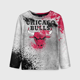 Детский лонгслив 3D с принтом CHICAGO BULLS [8] в Белгороде, 100% полиэстер | длинные рукава, круглый вырез горловины, полуприлегающий силуэт
 | basketball | bulls | chicago | chicago bulls | jordan | nba | баскетбол | джордан | нба | чикаго буллз