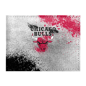 Обложка для студенческого билета с принтом CHICAGO BULLS [8] в Белгороде, натуральная кожа | Размер: 11*8 см; Печать на всей внешней стороне | basketball | bulls | chicago | chicago bulls | jordan | nba | баскетбол | джордан | нба | чикаго буллз