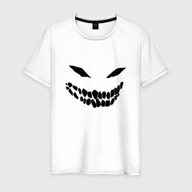 Мужская футболка хлопок с принтом Ghost face в Белгороде, 100% хлопок | прямой крой, круглый вырез горловины, длина до линии бедер, слегка спущенное плечо. | Тематика изображения на принте: disturbed | drain | face | ghost | дрейн | монстр | призрак