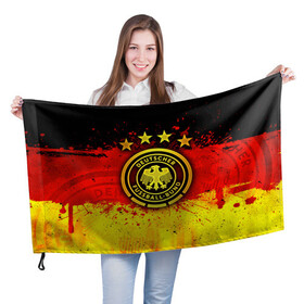 Флаг 3D с принтом  Сборная Германии в Белгороде, 100% полиэстер | плотность ткани — 95 г/м2, размер — 67 х 109 см. Принт наносится с одной стороны | Тематика изображения на принте: die mannschaft | германия | сборная германии | футбол | чемпионат европы | чемпионат мира