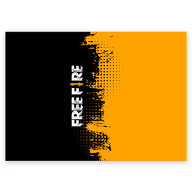Поздравительная открытка с принтом Free Fire ? Фри Фаер в Белгороде, 100% бумага | плотность бумаги 280 г/м2, матовая, на обратной стороне линовка и место для марки
 | free fire | free fire battlegrounds | garena | garena free fire | гарена | игра | фри фаер | шутер