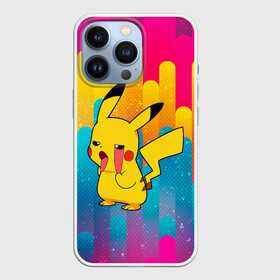 Чехол для iPhone 13 Pro с принтом Уставший Пикачу в Белгороде,  |  | anime | picachu | pikachu | аниме | милый | пика | пикачу | покебол | покемон