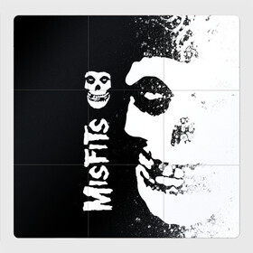 Магнитный плакат 3Х3 с принтом MISFITS [1] в Белгороде, Полимерный материал с магнитным слоем | 9 деталей размером 9*9 см | misfits | music | rock | мисфитс | музыка | рок