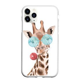 Чехол для iPhone 11 Pro матовый с принтом Жираф в очках в Белгороде, Силикон |  | животные | жираф | звери | конфета | очки | чупа чупс