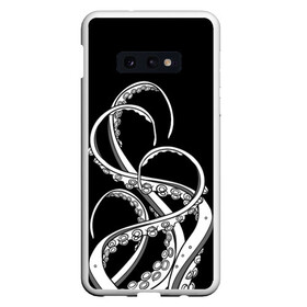 Чехол для Samsung S10E с принтом Octopus Black and White в Белгороде, Силикон | Область печати: задняя сторона чехла, без боковых панелей | fish | kraken | ocean spirit | octopus | sea | summer | вода | водный мир | животные | зверь | кальмар | кракен | лето | монстр | море | морская живность | морские обитатели | осьминог | отпуск | рыба | черно белый | чуд