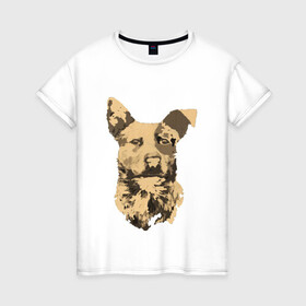 Женская футболка хлопок с принтом FC5: Бумер в Белгороде, 100% хлопок | прямой крой, круглый вырез горловины, длина до линии бедер, слегка спущенное плечо | fc5 | бумер | животные | пёс | собака