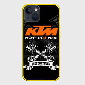 Чехол для iPhone 13 с принтом KTM MOTORCYCLES   КТМ МОТОЦИКЛЫ в Белгороде,  |  | ktm | ktm duke | motorcycle. | байк | байкер | ктм | ктм дюк | мотоспорт | мототехника | мотоцикл | мотоциклист | скутер