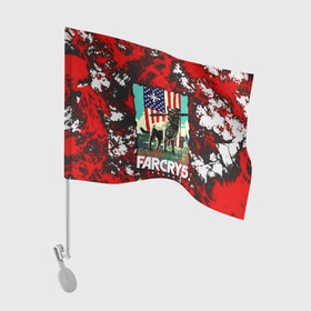 Флаг для автомобиля с принтом farcry5 в Белгороде, 100% полиэстер | Размер: 30*21 см | Тематика изображения на принте: doge | farcry | fc 5 | fc5 | фар край
