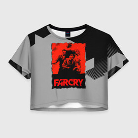 Женская футболка Crop-top 3D с принтом FARCRY  в Белгороде, 100% полиэстер | круглая горловина, длина футболки до линии талии, рукава с отворотами | farcry | fc 5 | fc5 | фар край